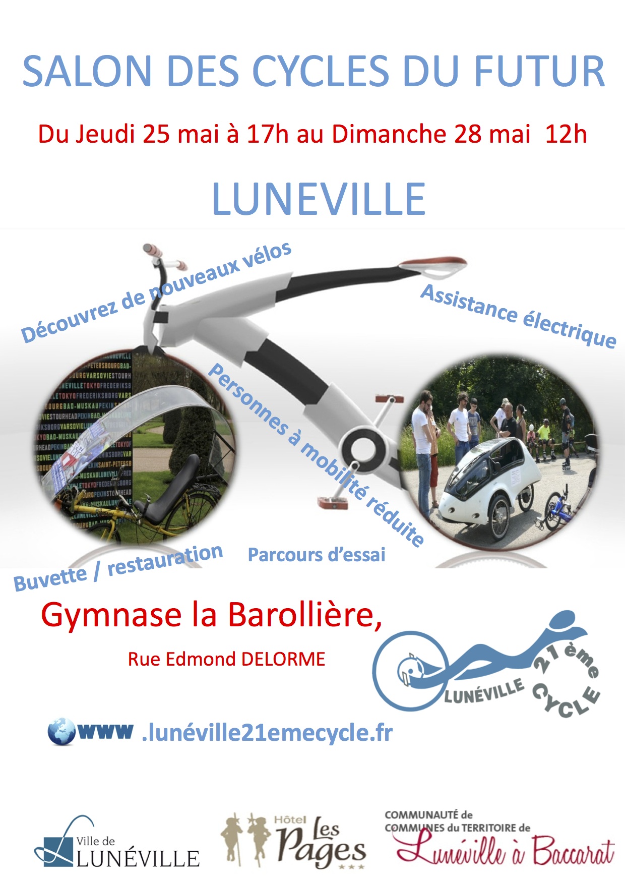 Lunéville, cycles du futur affiche Lunéville