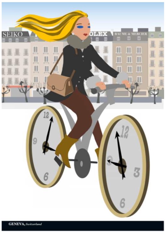 Un livre entièrement illustré sur la "Planète vélo" Genève