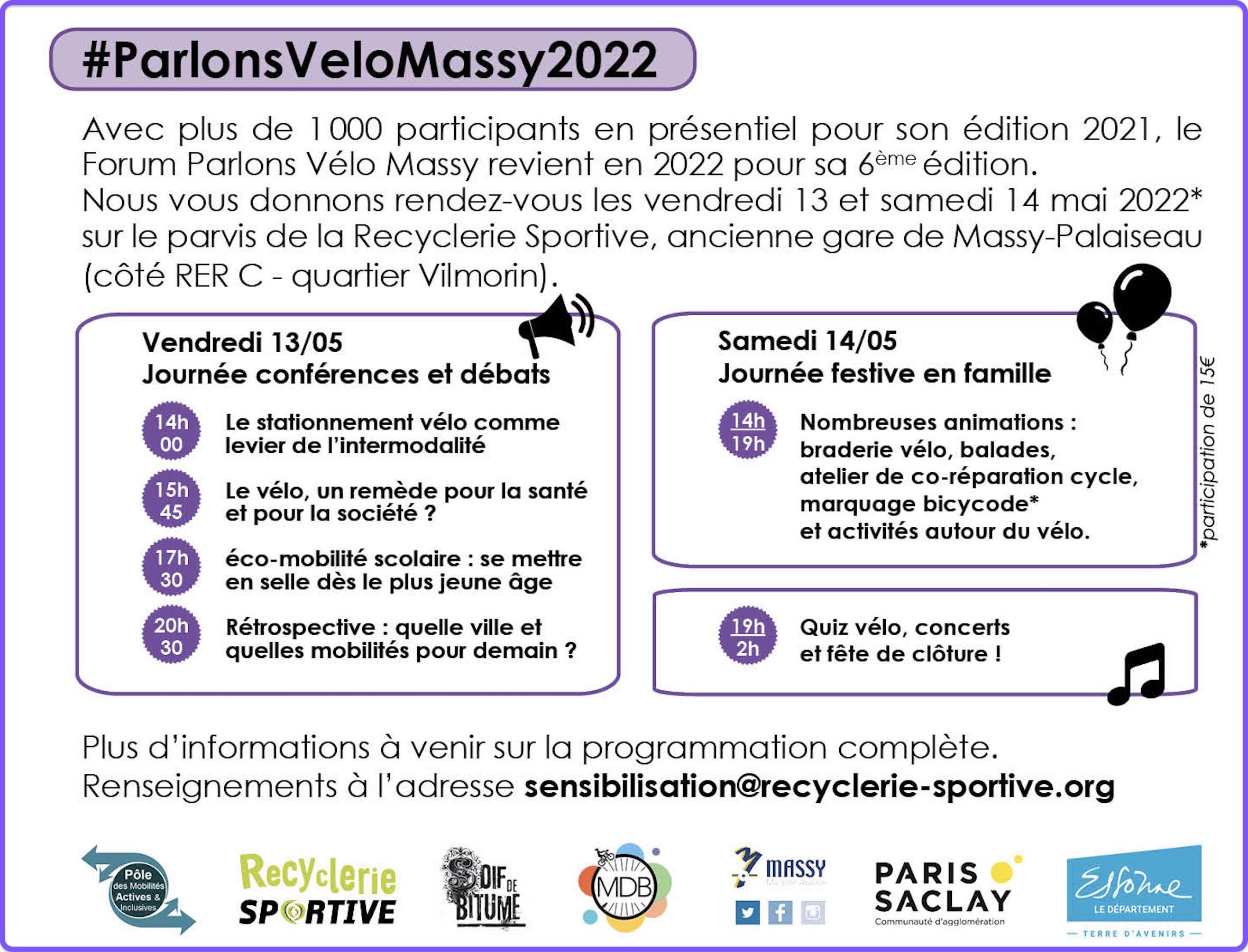 Parlons vélo Massy Massy 2022