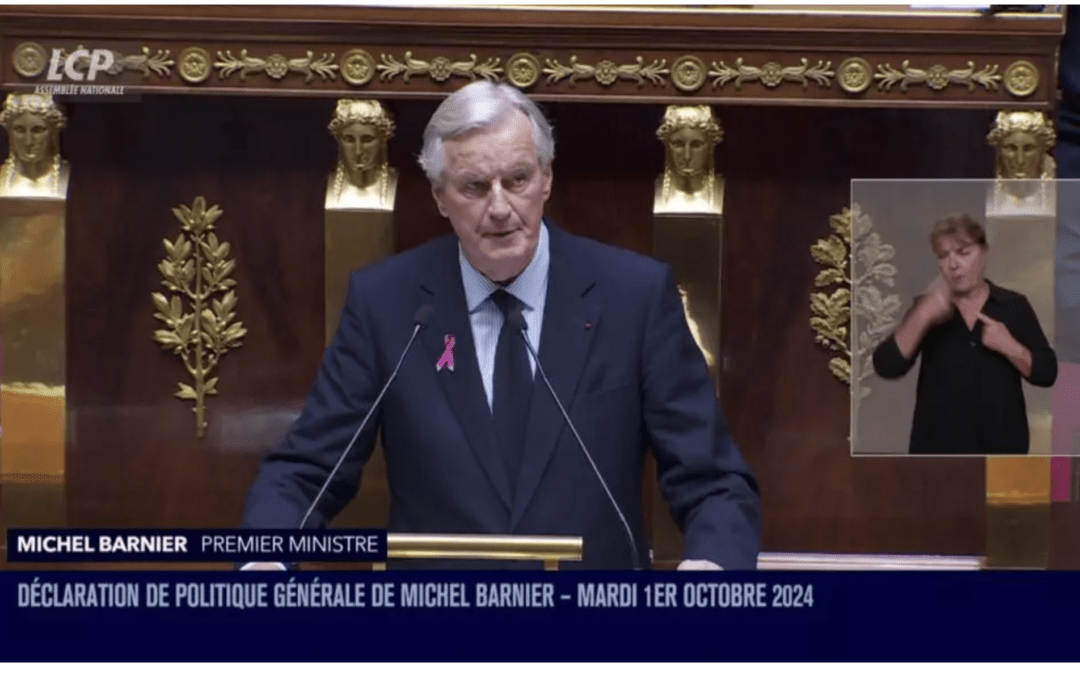 Barnier devant l’Assemblée Nationale : un nouveau contexte plus contraignant 